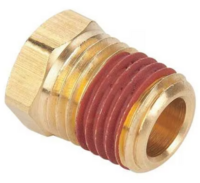 1/4&quot; HEX HEAD PIPE PLUG VIBRA SEAL BRASS