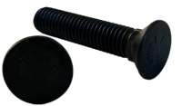 3/8&quot;-16X1 1/4&quot; GRADE 5 PLOW BOLTS NO.3 HEAD, FULL THREAD, PLAIN