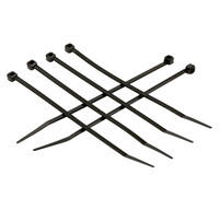 4&quot; X 18ILB BLACK CABLE TIES