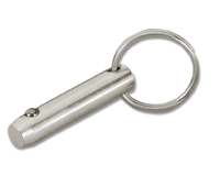 3/8&quot; X 3&quot; PULL RING DETENT PIN ZINC