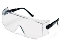 OTG RIMLESS SAFETY GLASSES, FIT OVER PRESCRIPTION GLASSES, TILT TYPE,WITH BLACK / GRAY TEMPLE