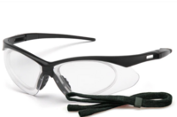 PMXTREME - BLACK FRAME/ CLEAR ANTI-FOG LENS WITH RX INSERT POLYCARBONATE SAFETY GLASSES -