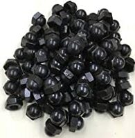 8-32 BLACK ROUND CAP NUT (2000/CTN)