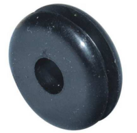 3/4&quot; ID X 2&quot; OD 1/16&quot; GROOVE DIA BUNA-N RUBBER GROMMET BLACK