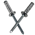 3/16 (.063-.250) ALUM/STEEL DOME HEAD MULTI-GRIP TYPE BLIND RIVET