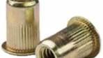CAL2-3716-150, RIVETNUT, 3/8-16 (.027-.150 GR) RND BODY SPLINED, LG FLNG HD, STEEL, ZINC YLW