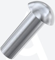 1/8&quot; DIA GRIP RANGE (1/8-3/16) BUTTON HEAD RIVET STEEL/STEEL