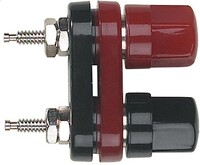 CHASSIS-MOUNT DUAL FEMALE BINDING POST MOUNTS IN ?&quot; HOLES 1 EACH