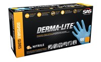 DERMA-LITE POWDERED DISPOSABLE NITRILE 5 MIL GLOVES - XL