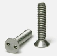 #10-24 X 2&quot; SNAKE EYE SPANNER PAN HEAD MACHINE SCREW BOLT 18-8 STAINLESS STEEL