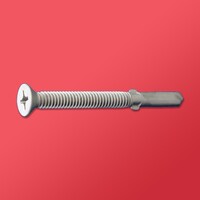 12-24 X 2 PHILLIPS FLAT SELF-DRILLING #4 POINT WITH WINGS CT SLV