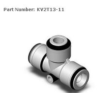 1/2&quot; X 1/2&quot; X 3/8&quot; CONNECTOR REDUCER TEE PTC, COMPOSITE KV2T13-11 FITTING