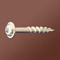 #8 X 1&quot; ROUND WASHER HEAD SQUARE DRIVE TYPE 17 ZINC (BUMPER SCREW)