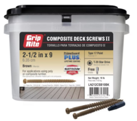 #9 X 2-1/2&quot; TAN COMPOSITE DECK SCREW (1750/CTN)