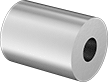 ALUMINUM UNTHREADED SPACER, 3/4&quot; OD, 2&quot; LONG, FOR 5/16&quot; SCREW SIZE