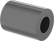 LDPE UNTHREADED SPACER, 3/4&quot; OD, 1/2&quot; LONG, FOR 5/16&quot; SCREW SIZE