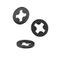 SELF-RETAINING WASHER FOR 1/4&quot; AND M6 SIZE, 0.344&quot; ID, 1/2&quot; OD, 0.022&quot;-0.042&quot; THICK