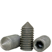 6-32 X 3/8 STANDARD SOCKET SET SCREWS CONE POINT COARSE ALLOY THERMAL BLACK OXIDE (BULK QTY: 5000PCS