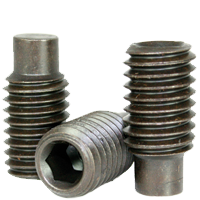 1/2&quot;-13X1&quot; SOCKET SET SCREWS FULL DOG POINT COARSE ALLOY THERMAL BLACK OXIDE