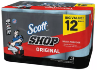 SCOTT SHOP TOWELS ORIGINAL (55 SHEETS PER ROLL) MIN 12 ROLLS