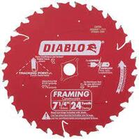 7-1/4&quot; X 24 T X 5/8&quot; GREEN COATING FRAMIN BLADE