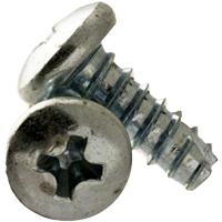 #8-18 X 1/4&quot;, (FT) INDENT HWH SLOT THREAD CUTTING SCREWS TYPE25 ZINC CR+3 (BULK QTY: 18000PCS )