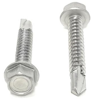 #14-14 X 1-1/2&quot; HEX WASHER HEAD TEK SCREW 410 SS