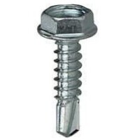 #10 X 2&quot; HEX WASHER HEAD TEK SCREW Z/P