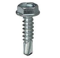 #12 X 2&quot; HEX WASHER HEAD TEK SCREW (SELF DRILLING) ZINC