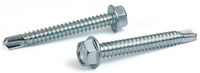 5/16&quot;X1&quot;,(FT) INDENT HWH UNSLOT,#3 POINT SELF DRILLING SCREWS ZINC