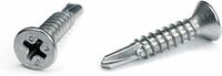 #10 X 2&quot; PHILLIPS FLAT DRILL TEK SCREW 410SS