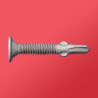 #10 X 1-7/16 PHILLIPS THIN WAFER SELF DRILL SCREW WITH WINGS ULTRA-GUARD COATING GRAY
