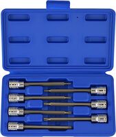 13-PIECE TORX BIT SOCKET SET, S2 AND CR-V STEEL, 1/4-INCH, 3/8-INCH AND 1/2-INCH DRIVE, 2MM TO 14MM,