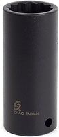 SUNEX 267010 1/2&quot; DRIVE 15/16&quot; DEEP WELL 12 POINT IMPACT SOCKET