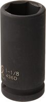 SUNEX 436D 3/4&quot; DRIVE DEEP 6 POINT IMPACT SOCKET 1-1/8&quot;