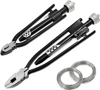2 PIECES AIRCRAFT SAFETY WIRE TWISTING PLIERS TOOLS WIRE TWIST PLIERS 9 INCH 6 INCH LOCK TWISTER SAF