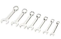 7 PC. MM FULL POLISHED STUBBY WRENCH SET