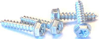1/4 X 3/4&quot; HEX WASHER HEAD PHILLIPS TAPPING SCREW TYPE A ZINC