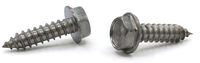 8-18 X 5/8 UNSLOTTED INDENTED HEX WASHER SELF TAPPING SCREW TYPE AB FULLY THREADED ZINC (9000/CTN)