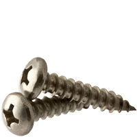 #8-15 X 2-1/4 (FT) SELF-TAPPING SCREWS PHILLIPS PAN HEAD TYPE A STAINLESS A2 (18-8)