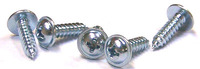 #8-18X3/8 PHILLIPS ROUND WASHER SELF TAPPING SCREW TYPE AB FULLY THREADED ZINC