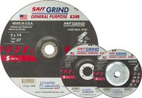 4-1/2&quot; X 1/4&quot; X 5/8-11 DEPRESSED CENTER GRINDING WHEEL A24R METAL TYPE 27