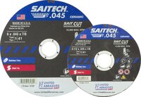 4&quot; X .045 X 5/8&quot; SAITECH THIN HIGH SPEED CUT-OFF WHEEL TYPE 1