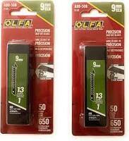 OLFA 9149 9MM ULTRASHARP BLACK SNAP-OFF BLADE, 2-PACK
