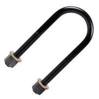 V-U-BOLT CHANNEL 7GA BLACK ZINC COATED 6IN