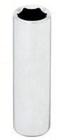 WESTWARD SOCKET: 1/4 IN DRIVE SIZE, 10 MM SOCKET SIZE, 6-POINT, DEEP, CHROME, TETHER READY, METRIC