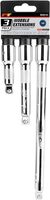 PERFORMANCE TOOL 3PC 1/2&quot; DR WOBBLE EXTENSION SET