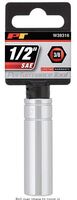 PERFORMANCE TOOL W38316 6-POINT SOCKET, 3/8&quot; DRIVE, 1/2&quot;