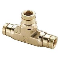 5/8&#39; BRASS TEE PUSH TO CONNECT DOT