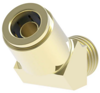 1/2&quot; TUBE X 1/4&quot; MALE NPT 45 DEG BRASS D.O.T. AIR BRAKE FITTINGS